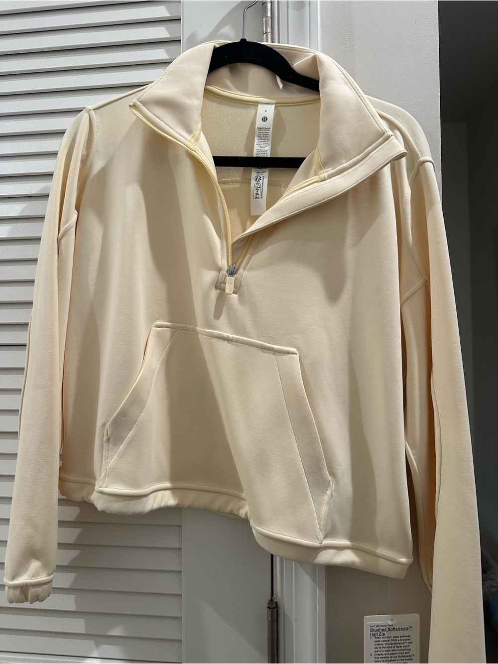lululemon Butter Yellow Half-Zip Pullover Sweater